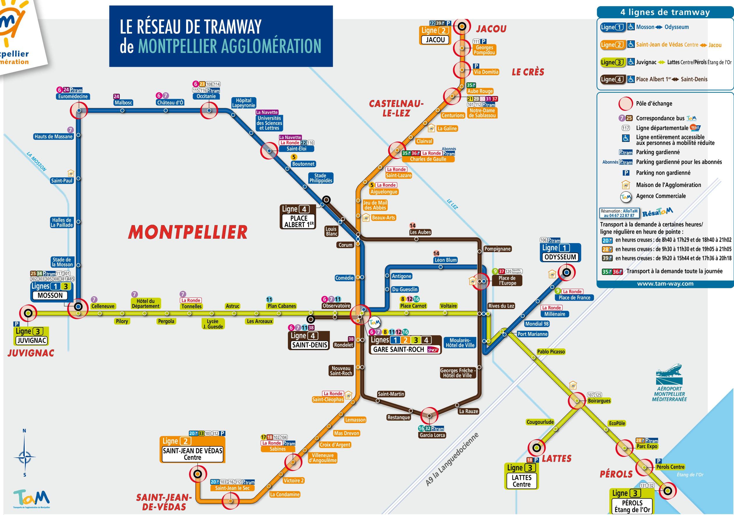 plan tramway montpellier